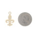Yellow Gold Fleur-de-lis Charm - 14k Pendant Yellow Gold Fleur-de-lis Charm - 14k Pendant