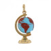Yellow Gold World Globe Molded Bead Charm - 14k Plant Earth Teacher's Gift Yellow Gold World Globe Molded Bead Charm - 14k Plant Earth Teacher's Gift