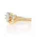 Yellow Gold Diamond All-In-One Engage Wed Ring 14k Marq.50ctw Three-Stone Bypass