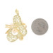Yellow Gold Cultured Pearl Ribbon Lace Cluster Pendant - 18k Yellow Gold Cultured Pearl Ribbon Lace Cluster Pendant - 18k