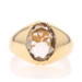 Yellow Gold Smoky Quartz Men's Ring - 14k Oval 3.63ct Solitaire Yellow Gold Smoky Quartz Men's Ring - 14k Oval 3.63ct Solitaire