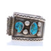 Native American Joe Corbet Navajo Turquoise Watch Cuff Bracelet 6 1/2" Ster 925