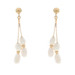 Yellow Gold Freshwater Pearl Dangle Earrings - 14k Pierced Yellow Gold Freshwater Pearl Dangle Earrings - 14k Pierced