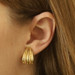 David Yurman Cable Shrimp J-Hoop Earrings - Yellow Gold 18k Clip-Ons David Yurman Cable Shrimp J-Hoop Earrings - Yellow Gold 18k Clip-Ons