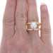 Yellow Gold Akoya Pearl Solitaire Ring - 18k Yellow Gold Akoya Pearl Solitaire Ring - 18k