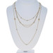 Yellow Gold Diamond Multistrand Necklace - 14k Round .12ctw Station Adjustable Yellow Gold Diamond Multistrand Necklace - 14k Round .12ctw Station Adjustable