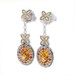 John Hardy Batu Kawung Citrine Halo Dangle Earrings Sterling 925 Yellow Gold 18k John Hardy Batu Kawung Citrine Halo Dangle Earrings Sterling 925 Yellow Gold 18k