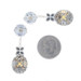 John Hardy Batu Kawung Citrine Halo Dangle Earrings Sterling 925 Yellow Gold 18k John Hardy Batu Kawung Citrine Halo Dangle Earrings Sterling 925 Yellow Gold 18k