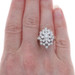 White Gold Diamond Cluster Cocktail Ring - 14k Round Brilliant 2.00ctw White Gold Diamond Cluster Cocktail Ring - 14k Round Brilliant 2.00ctw