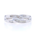 White Gold Diamond Knot Band - 10k Baguette 1/5ctw Love Ring White Gold Diamond Knot Band - 10k Baguette 1/5ctw Love Ring