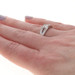 White Gold Diamond Knot Band - 10k Baguette 1/5ctw Love Ring White Gold Diamond Knot Band - 10k Baguette 1/5ctw Love Ring
