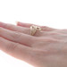 Yellow Gold Statement Bypass Ring - 10k Etched Yellow Gold Statement Bypass Ring - 10k Etched