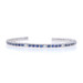 Judith Ripka Sapphire & Diamond Cuff Bracelet 6 1/4" White Gold 18k Rd 4.48ctw Judith Ripka Sapphire & Diamond Cuff Bracelet 6 1/4" White Gold 18k Rd 4.48ctw