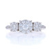 EFFY Bouquet Diamond Cluster Halo Engagement Ring - White Gold 14k Round 1.00ctw