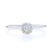 White Gold Diamond Cluster Engagement Ring - 14k Round Brilliant .35ctw White Gold Diamond Cluster Engagement Ring - 14k Round Brilliant .35ctw