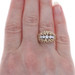 Yellow Gold Diamond Five-Stone Ring - 14k Round Brilliant .50ctw Nugget-Inspired Yellow Gold Diamond Five-Stone Ring - 14k Round Brilliant .50ctw Nugget-Inspired