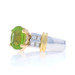White Gold Peridot & Diamond Ring - 14k & 18k Oval 4.62ctw White Gold Peridot & Diamond Ring - 14k & 18k Oval 4.62ctw