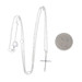 White Gold Diamond Cross Pendant Necklace 10k Single Cut .10ctw Faith Adjustable White Gold Diamond Cross Pendant Necklace 10k Single Cut .10ctw Faith Adjustable