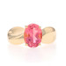 Yellow Gold Pink Tourmaline Solitaire Bypass Ring - 14k Oval 2.30ct Yellow Gold Pink Tourmaline Solitaire Bypass Ring - 14k Oval 2.30ct