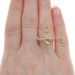 Yellow Gold Citrine Diamond Bypass Ring - 18k Pear .77ctw Yellow Gold Citrine Diamond Bypass Ring - 18k Pear .77ctw
