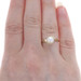 Yellow Gold Cultured Pearl Solitaire Bypass Ring - 10k Yellow Gold Cultured Pearl Solitaire Bypass Ring - 10k