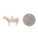 Yellow Gold Bull Charm - 10k Cattle Livestock Yellow Gold Bull Charm - 10k Cattle Livestock