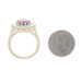 Yellow Gold Amethyst Diamond Cocktail Halo Ring - 10k Oval 3.60ctw