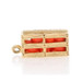 Yellow Gold California Oranges Charm - 14k Crate