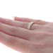 Yellow Gold Diamond Five Stone Wedding Band - 18k Round .50ctw Channel Set