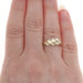 Yellow Gold Dome Crescent Statement Band - 14k Turkey Ring