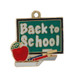 Yellow Gold Enamel Back to School Charm - 14k Teacher Educator