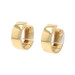 Yellow Gold Huggie Hoop Earrings - 18k Pierced