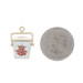 Yellow Gold Chinese Food Takeout Box Charm - 14k White & Red Enamel Moves Yellow Gold Chinese Food Takeout Box Charm - 14k White & Red Enamel Moves