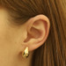 Yellow Gold Teardrop Stud Earrings - 18k Pierced