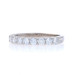 White Gold Diamond Wedding Band 18k Round .88ctw Stackable Ring