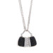 Mirabelle Diamond Handbag Necklace 17 3/4" White Gold 18k Rd .92ctw Treated