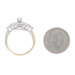 Yellow Gold Diamond Cluster Cocktail Ring - 14k Round Brilliant 1.00ctw Floral