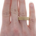 Yellow Gold Statement Band - 18k Wire Ring Size 7 Italy