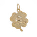Yellow Gold Barbados Charm - 14k Caribbean Travel Souvenir Pendant