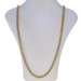 Yellow Gold Diamond Cut Curb Chain Men's Necklace 30 1/4" - 10k