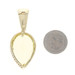 Yellow Gold Lemon Quartz Solitaire Enhancer Pendant 18k PearMixed 18.96ct Floral