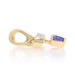 Yellow Gold Tanzanite Diamond Pendant - 14k Trillion 2.75ctw Abstract