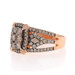 Le Vian Diamond Cluster Cocktail Halo Ring Rose Gold 14k Round 1.25ctw Sz 7 1/4