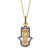 Buddha Mama Sapphire Diamond Hamsa Hand Necklace 17 3/4"-Yellow Gold 20k 1.80ctw Buddha Mama Sapphire Diamond Hamsa Hand Necklace 17 3/4"-Yellow Gold 20k 1.80ctw