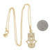 Buddha Mama Sapphire Diamond Hamsa Hand Necklace 17 3/4"-Yellow Gold 20k 1.80ctw Buddha Mama Sapphire Diamond Hamsa Hand Necklace 17 3/4"-Yellow Gold 20k 1.80ctw