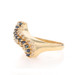 EFFY Sapphire Diamond Bypass Ring - Yellow Gold 14k Round 1.05ctw Stripe Curve EFFY Sapphire Diamond Bypass Ring - Yellow Gold 14k Round 1.05ctw Stripe Curve
