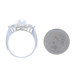 White Gold Akoya Pearl Diamond Ring - 14k .30ctw White Gold Akoya Pearl Diamond Ring - 14k .30ctw