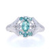 White Gold Alexandrite Diamond Cluster Cocktail Ring - 14k Oval .70ctw White Gold Alexandrite Diamond Cluster Cocktail Ring - 14k Oval .70ctw