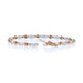White Gold Diamond Link Bracelet 7" - 10k Baguette 1.00ctw White Gold Diamond Link Bracelet 7" - 10k Baguette 1.00ctw