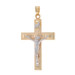 Yellow Gold Crucifix Pendant - 14k Cross Faith Yellow Gold Crucifix Pendant - 14k Cross Faith